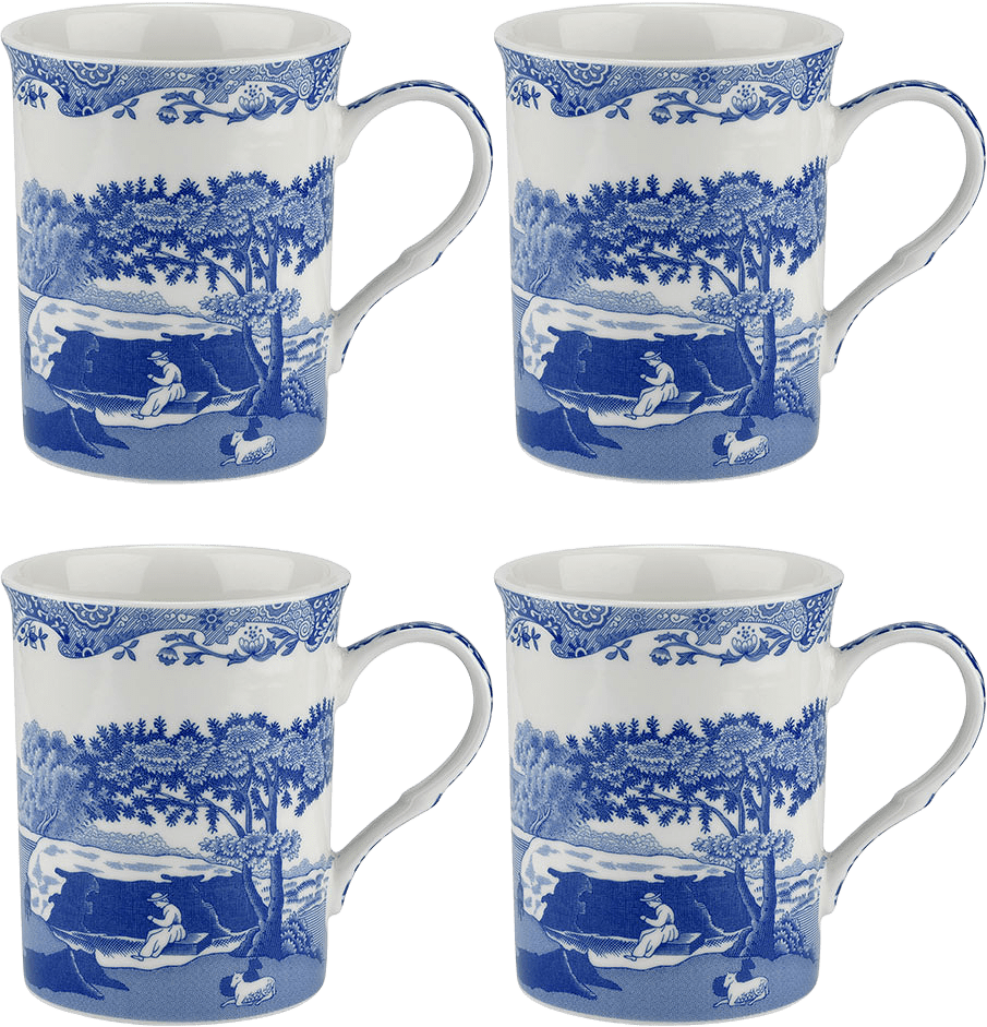 Blue Italian Mugg 34 cl 4-pack, från Spode, i färgen Blue.