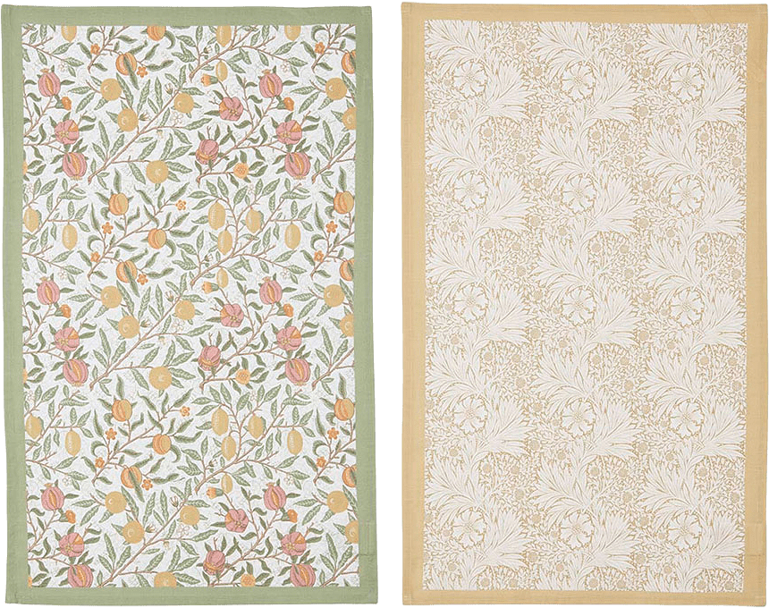 Kökshanddukar Fruits & Marigold 2-pack, från Morris & Co, i färgen Multi.