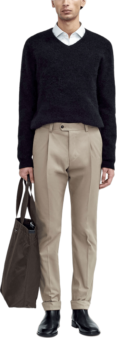 Tenuta P Chinos i Bomull, från Tiger of Sweden, i färgen Dirt Tape.