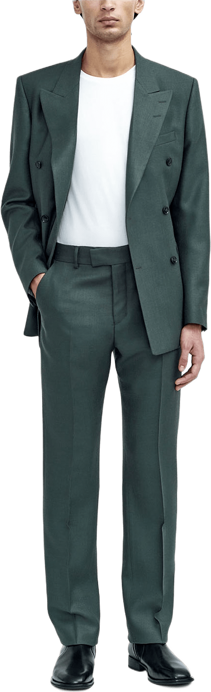 Tenser RWS Raka Byxor, från Tiger of Sweden, i färgen Army Petrol.