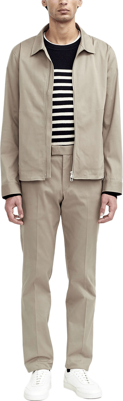 Barnaby C Skjortjacka med Dragkedja, från Tiger of Sweden, i färgen Dirt Tape.