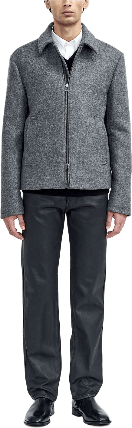 Elmeri Jacka i Återvunnen Ull, från Tiger of Sweden, i färgen Grey Melange.