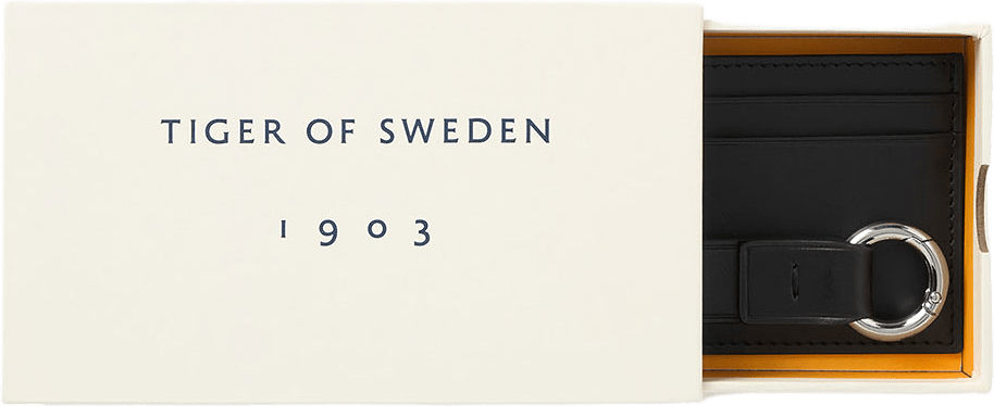 Presentbox Med Korthållare I Läder, från Tiger of Sweden, i färgen Black.