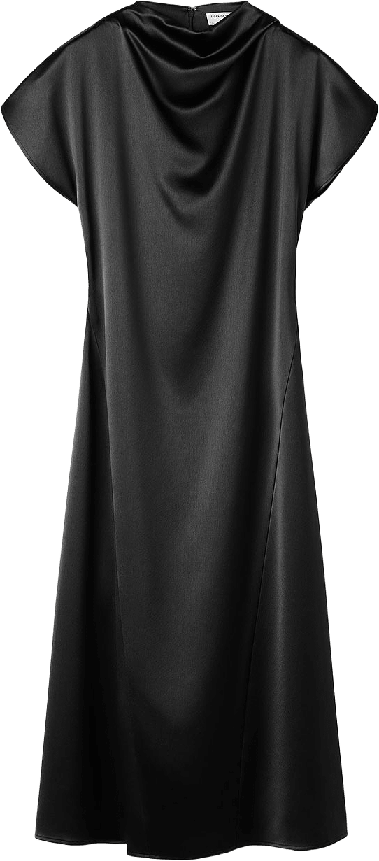 Leilani Festlig Satinklänning, från Tiger of Sweden, i färgen Black.