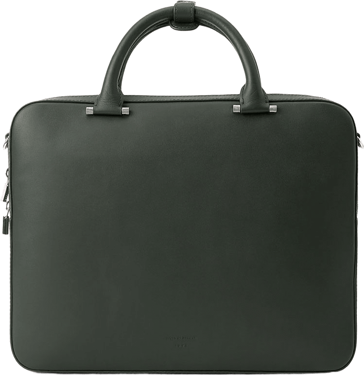 Valise Läder Kontorsväska, från Tiger of Sweden, i färgen Bright Olive.