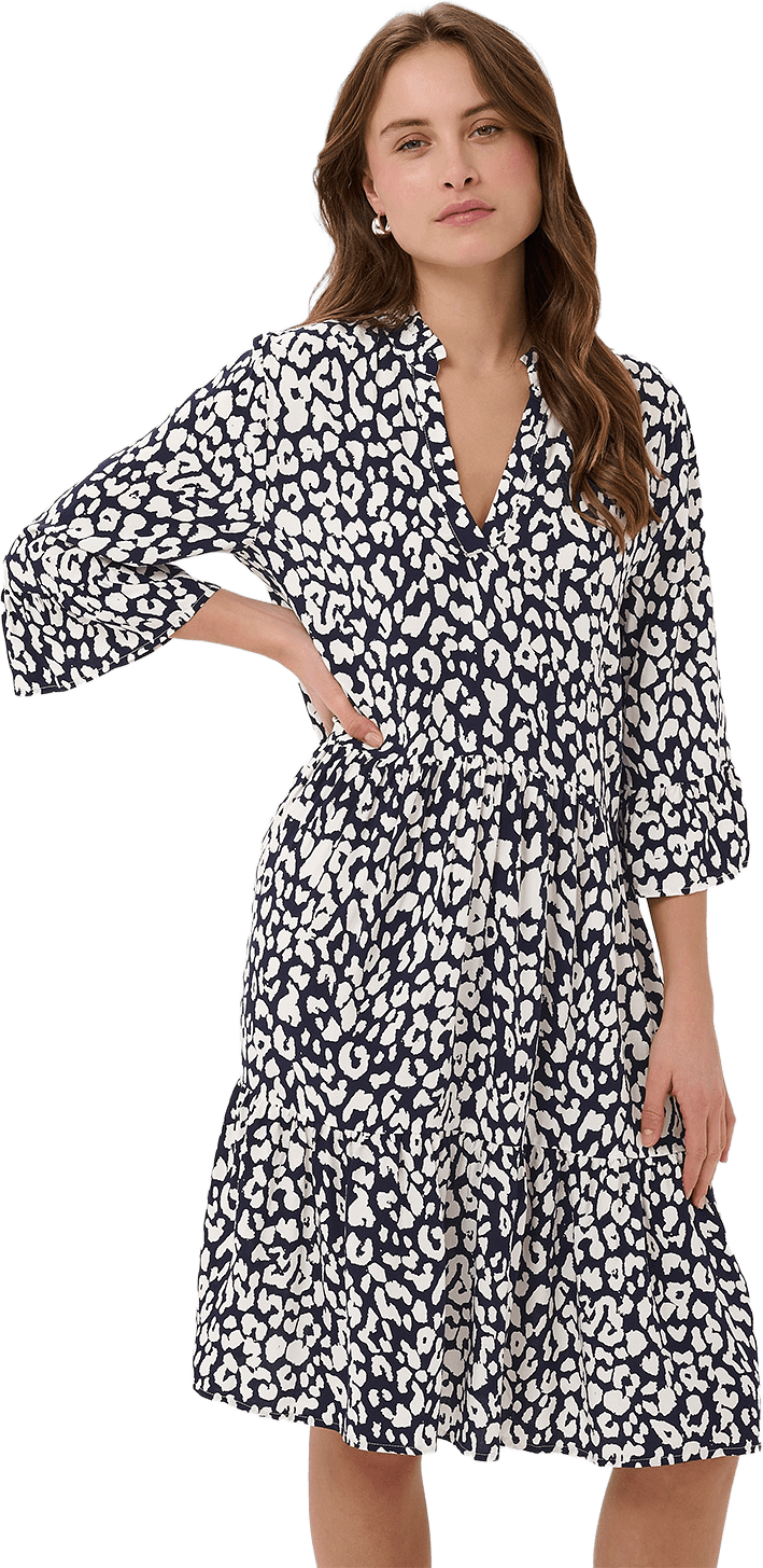 EdaSZ Dress, från Saint Tropez, i färgen Nightsky Ice Leopard.