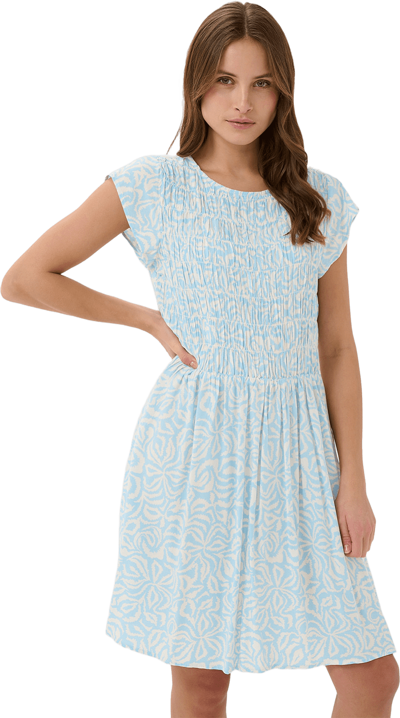 GislaSZ Dress, från Saint Tropez, i färgen Cerulean Turtledove Cactus.