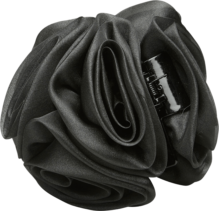 Organza Flower Hair Claw, från Becksöndergaard, i färgen Black.