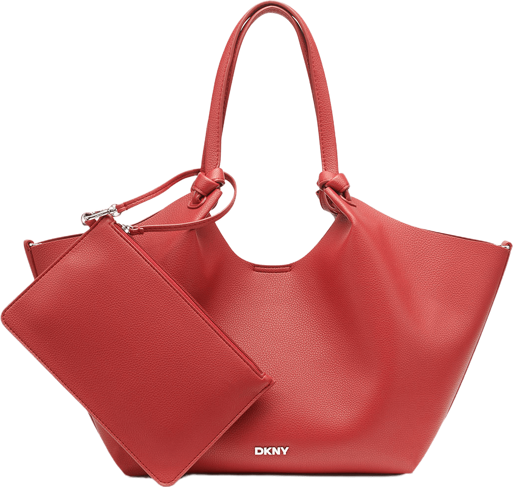 Paula Commuter Medium Tote, från DKNY, i färgen Ruby Red.