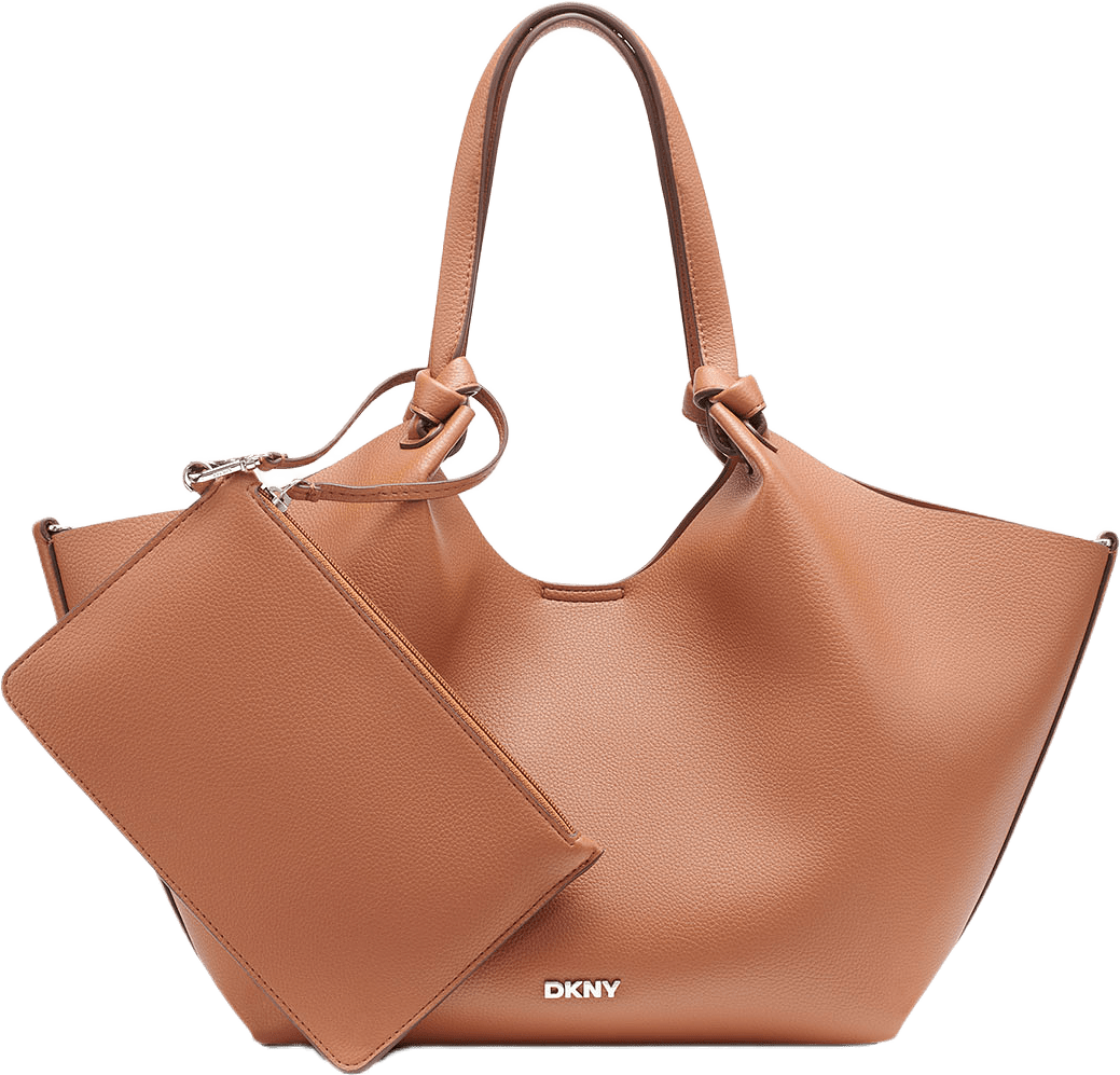 Paula Commuter Medium Tote, från DKNY, i färgen Saddle1.