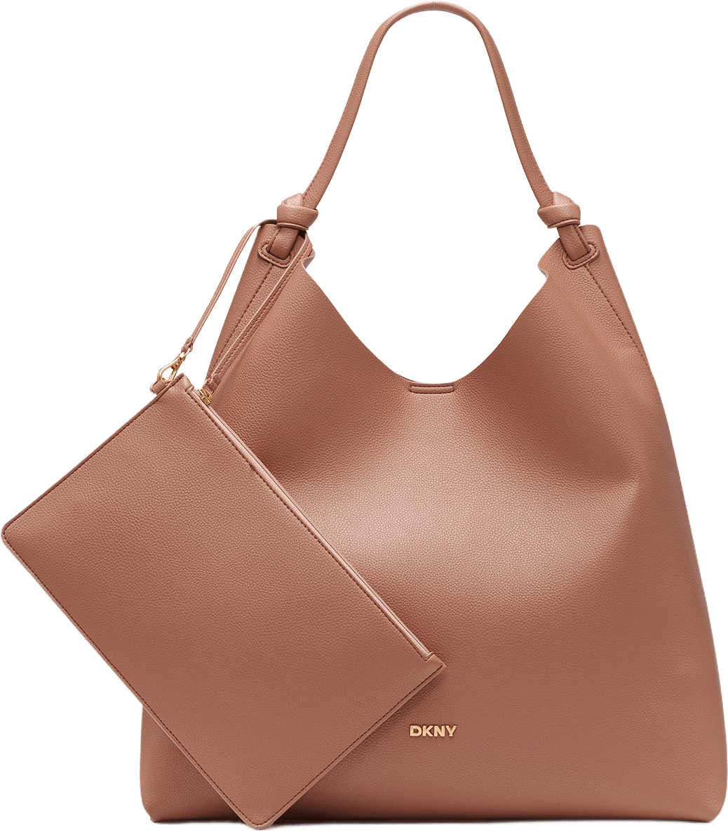 Handbag PAULA HOBO, från DKNY, i färgen Hot Cocoa.