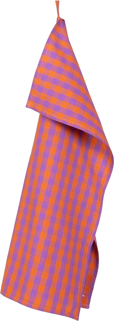 Nina handduk, orange/lila, från A World of Craft, i färgen Orange/Lila.