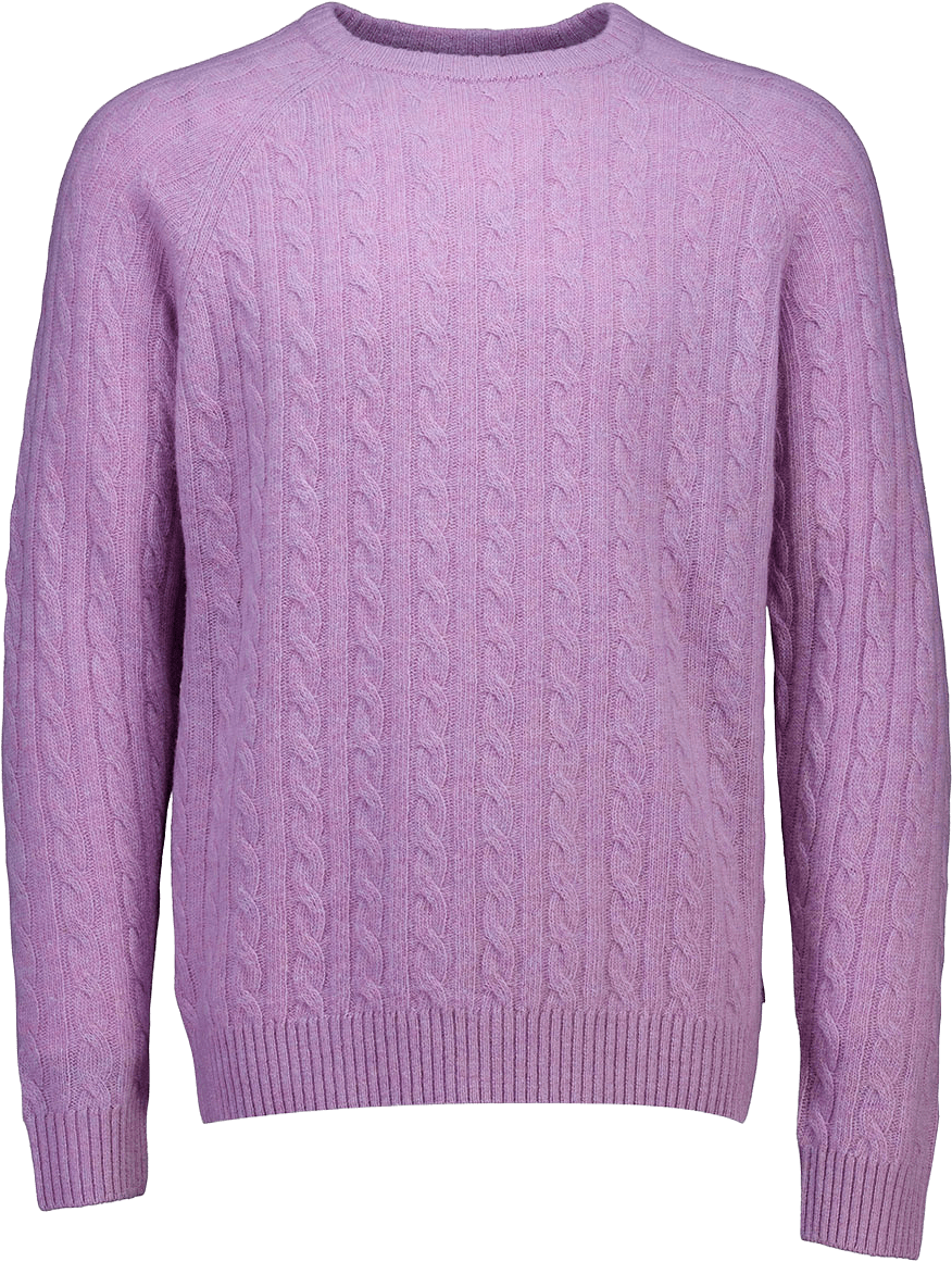 Lindbergh Lambswool raglan Knit, från Lindbergh, i färgen Lavender Mel.