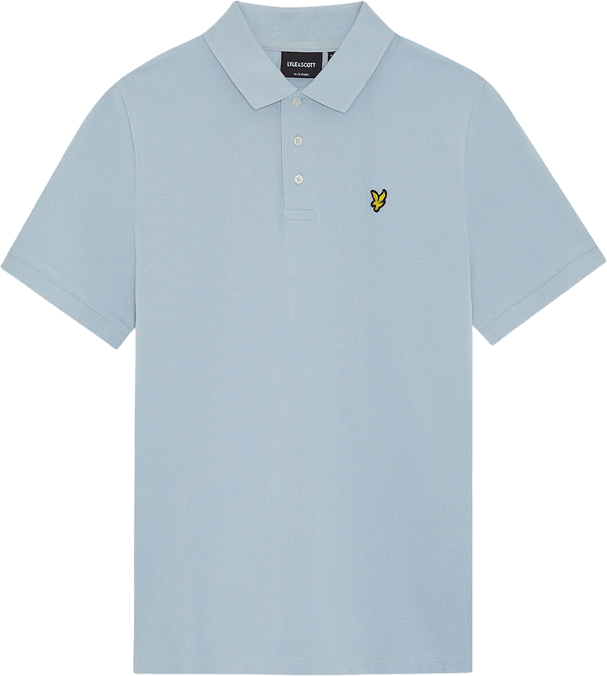 Plain Polo Shirt, från Lyle & Scott, i färgen Opal Blue.