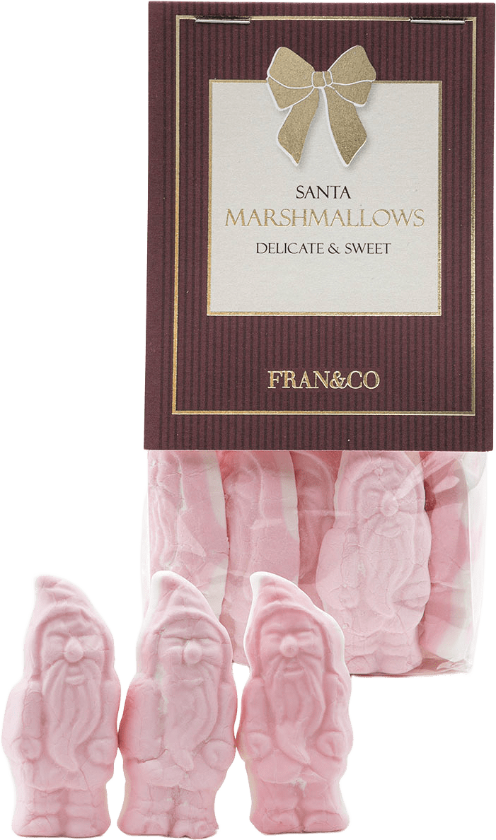 Santa Marshmallows, från Fran&Co, i färgen Vinröd.
