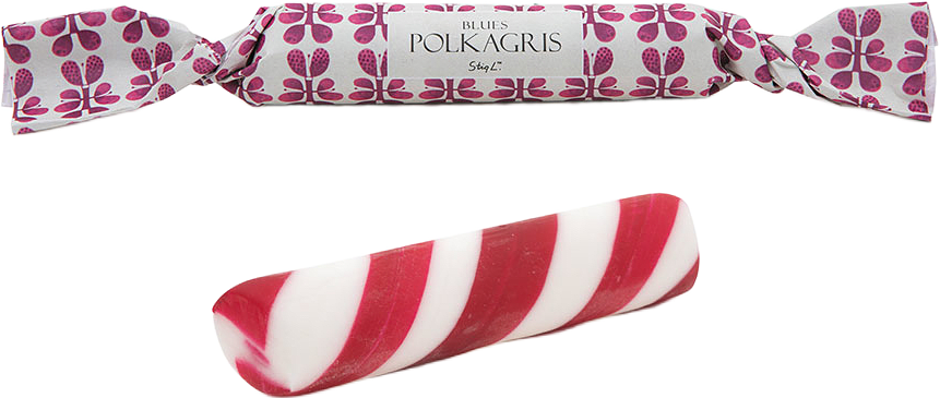 Stig L Blues polkastång, från Fran&Co, i färgen Röd Blues.