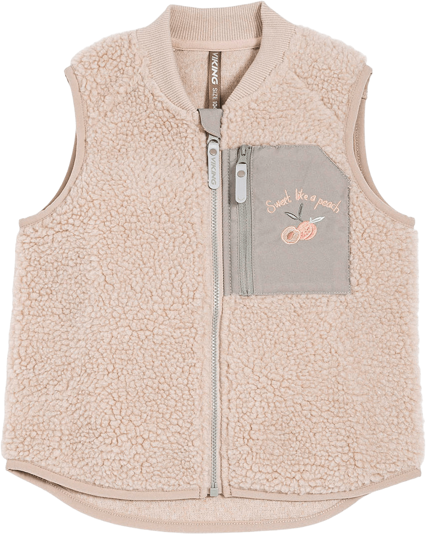 Kenza X Viking Pile Vest, från VIKING, i färgen Sand.