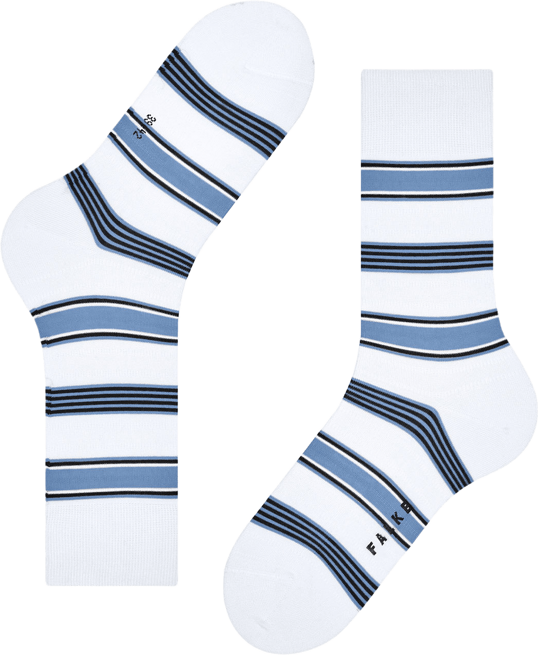 Marina Stripe, från Falke, i färgen White.