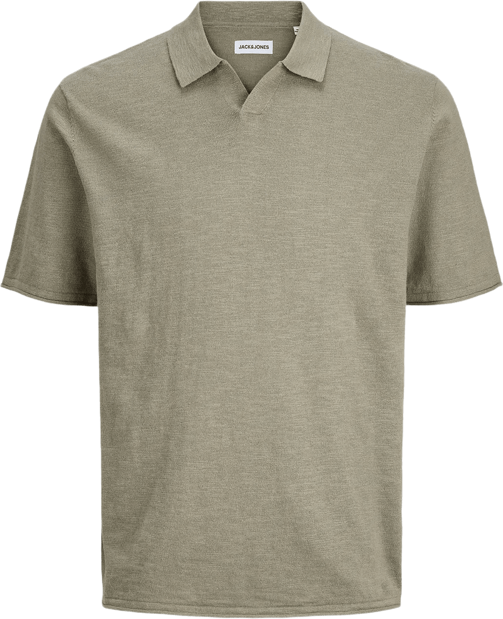 Polo Shirt JJKANE KNIT SPLIT NECK POLO, från Jack & Jones, i färgen Vetiver.