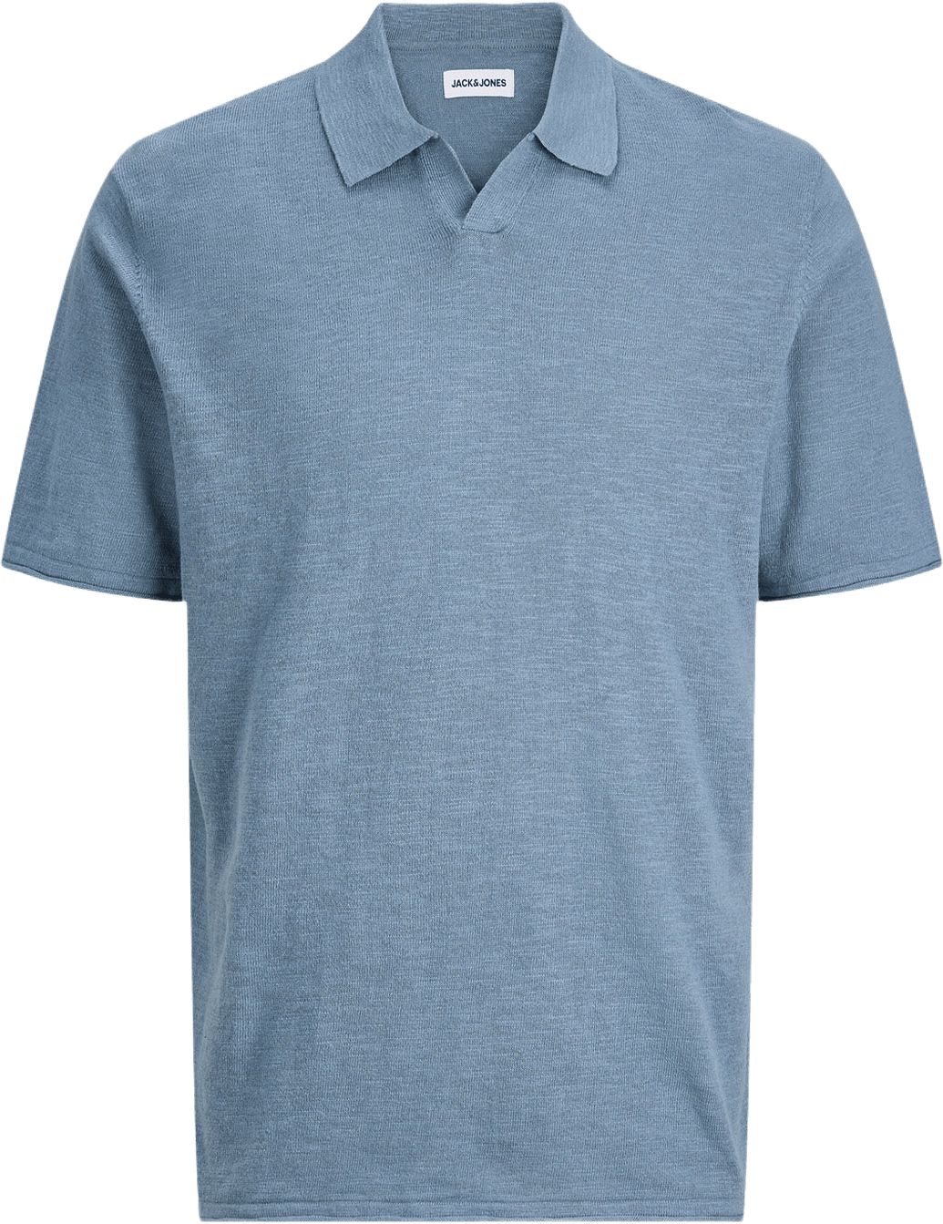 Polo Shirt JJKANE KNIT SPLIT NECK POLO, från Jack & Jones, i färgen Blue Mirage.