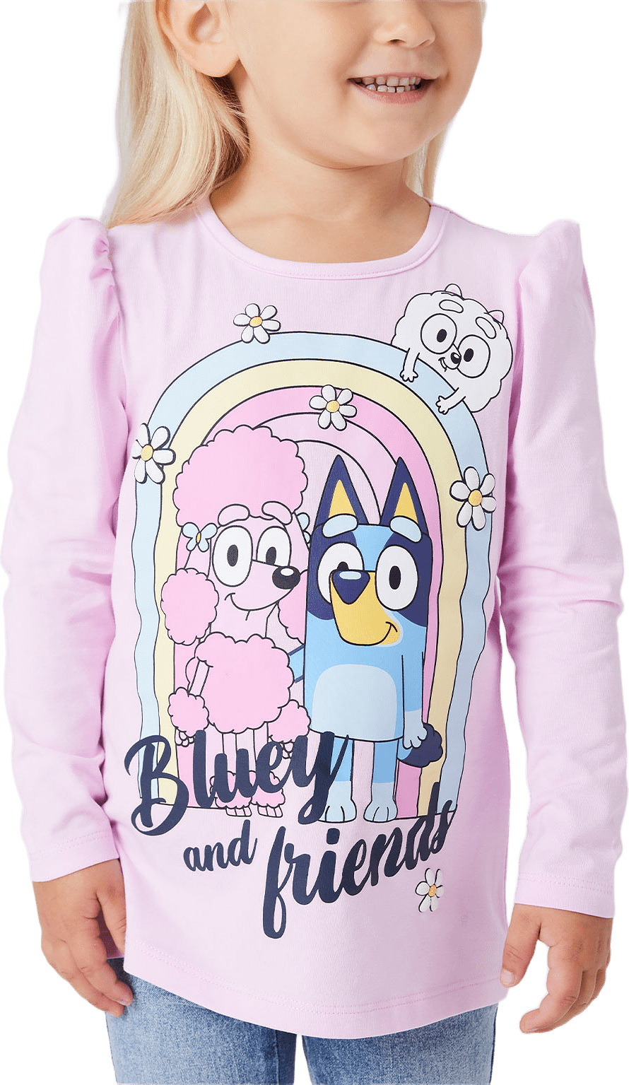 NMFJESSIE BLUEY LS TOP, från Name It, i färgen Pirouette.