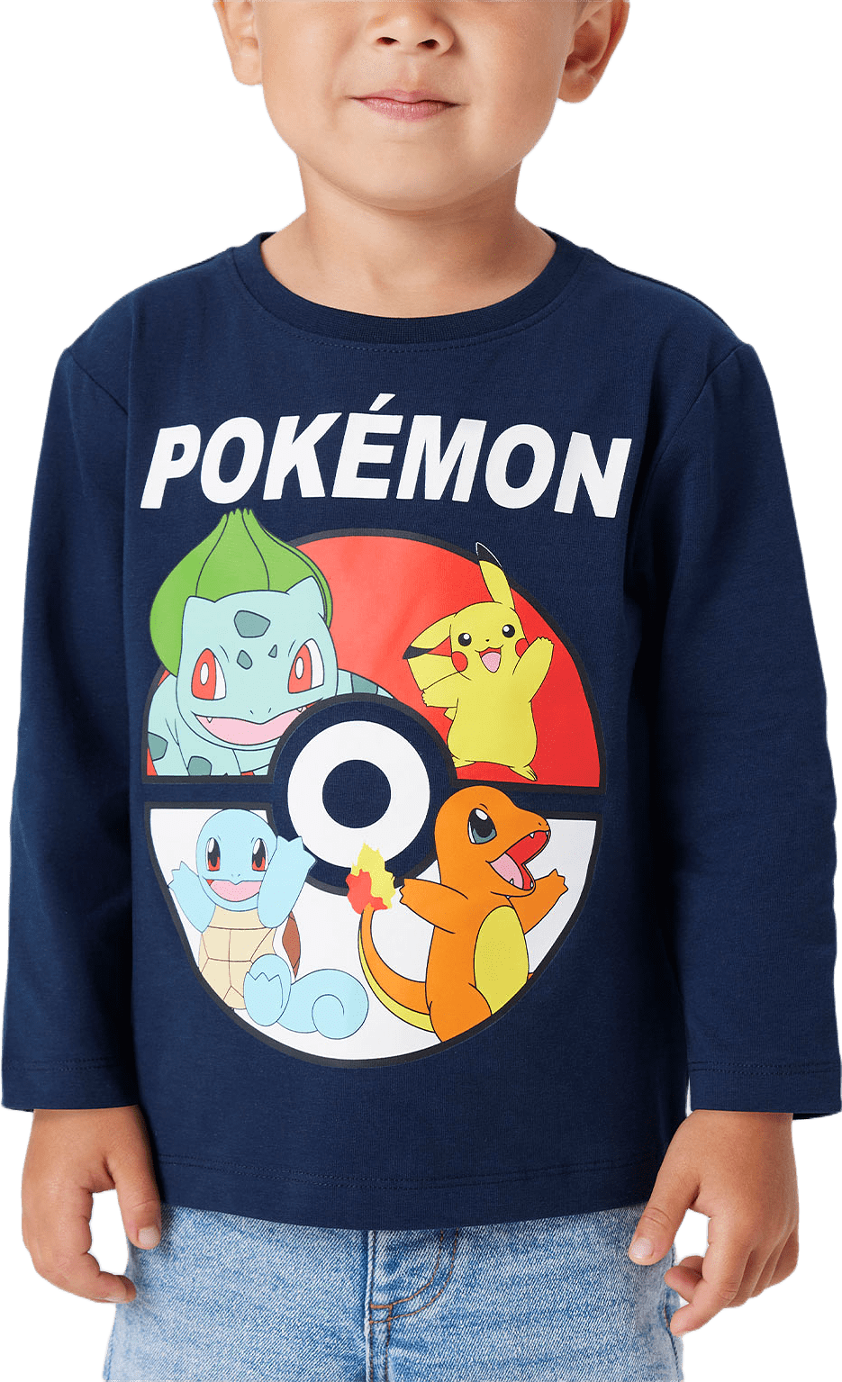 NMMJUICE POKEMON LS NREG TOPBOX, från Name It, i färgen Navy Blazer.