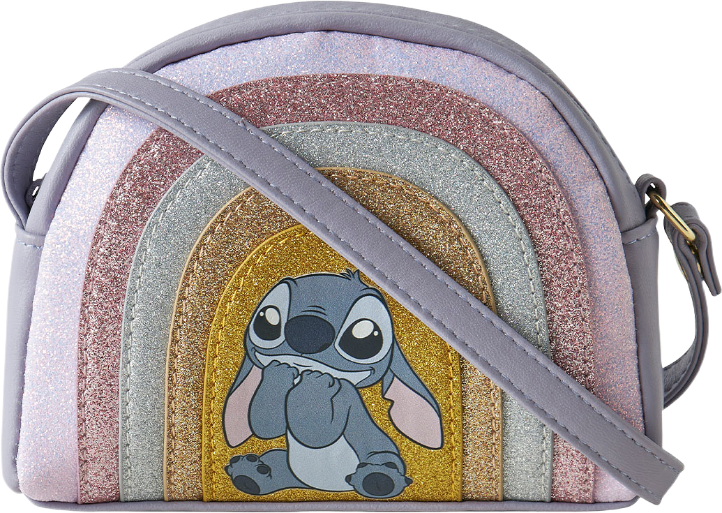 NMFDISA STITCH GLITTER BAG WDI, från Name It, i färgen Lavender Gray.