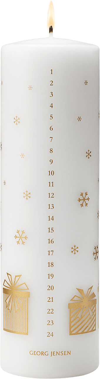 2025 kalenderljus, från Georg Jensen, i färgen White.