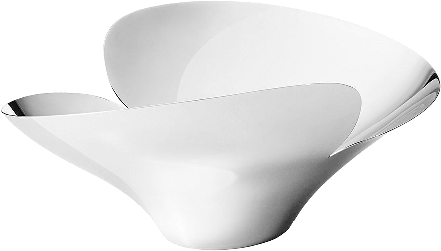 Bloom skål, stor, från Georg Jensen, i färgen Silver.