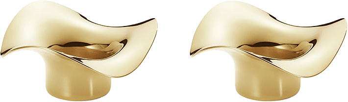 COBRA värmeljushållare, 2-pack, från Georg Jensen, i färgen Gold.