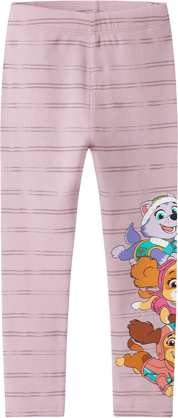 NMFJANNET PAW LEGGING, från Name It, i färgen Dawn Pink.