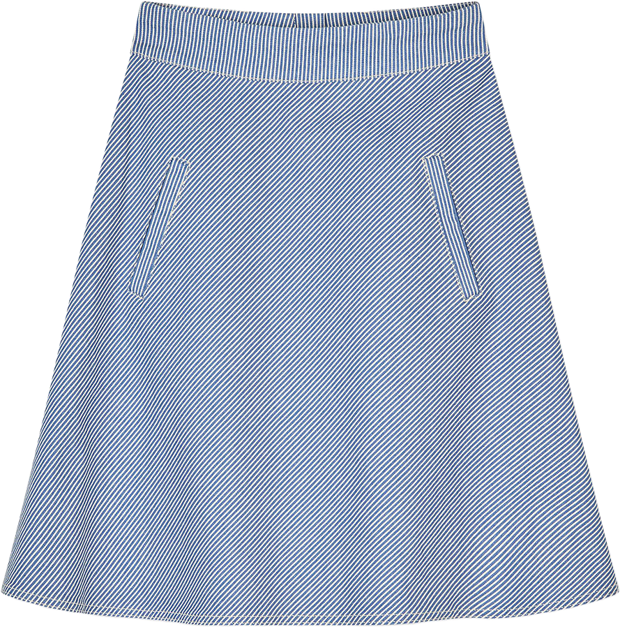 Hickory Punk Stelly Skirt, från Mads Nørgaard, i färgen Bright Cobalt.