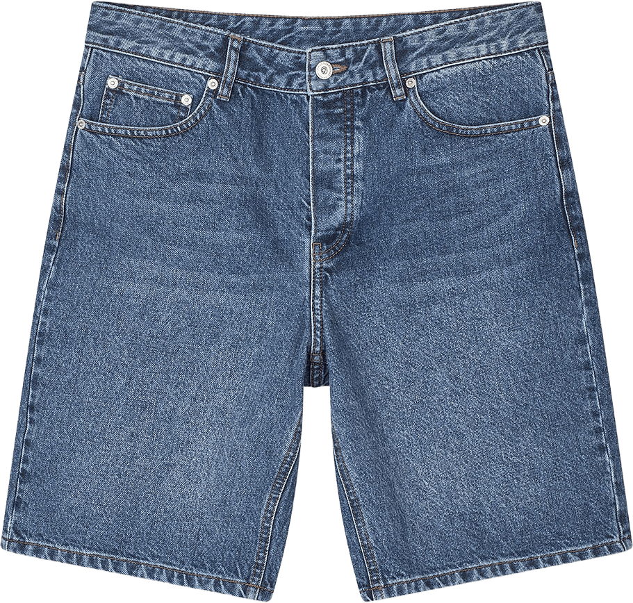 Arizona Denim Coen Shorts, från Mads Nørgaard, i färgen Mid Blue Stone Wash.