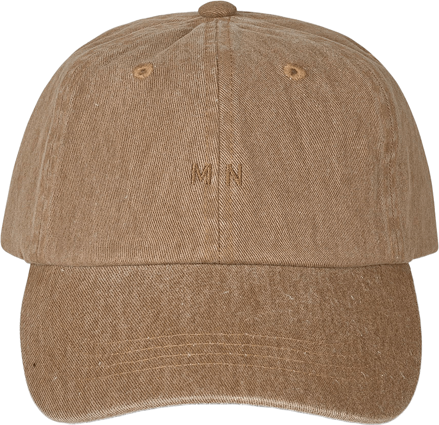 Washed Cotton Twill Coal Cap, från Mads Nørgaard, i färgen Walnut.