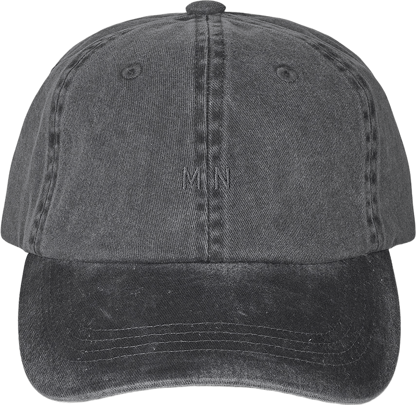 Washed Cotton Twill Coal Cap, från Mads Nørgaard, i färgen Washed Black.