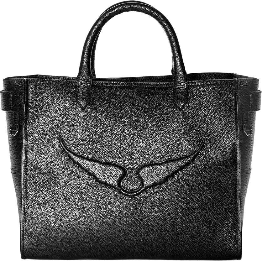 ANGEL TOTE GRAINED LEATHER, från Zadig & Voltaire, i färgen Black.