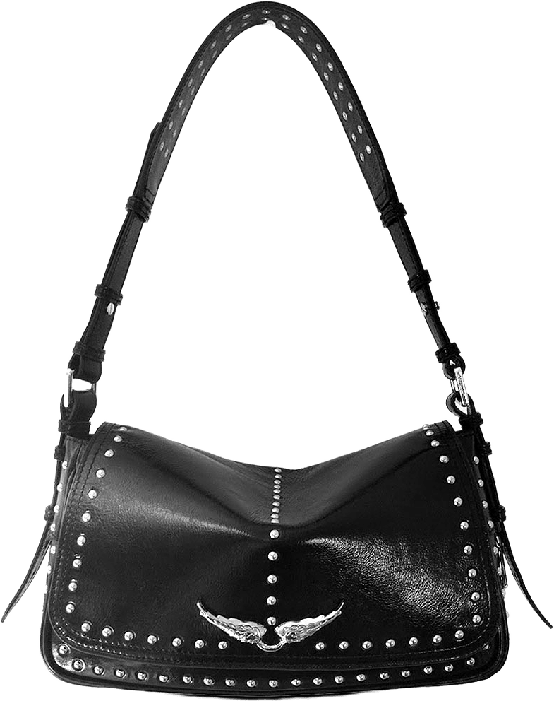 LE ZOUZOU VINTAGE PATENT STUDS, från Zadig & Voltaire, i färgen Black.