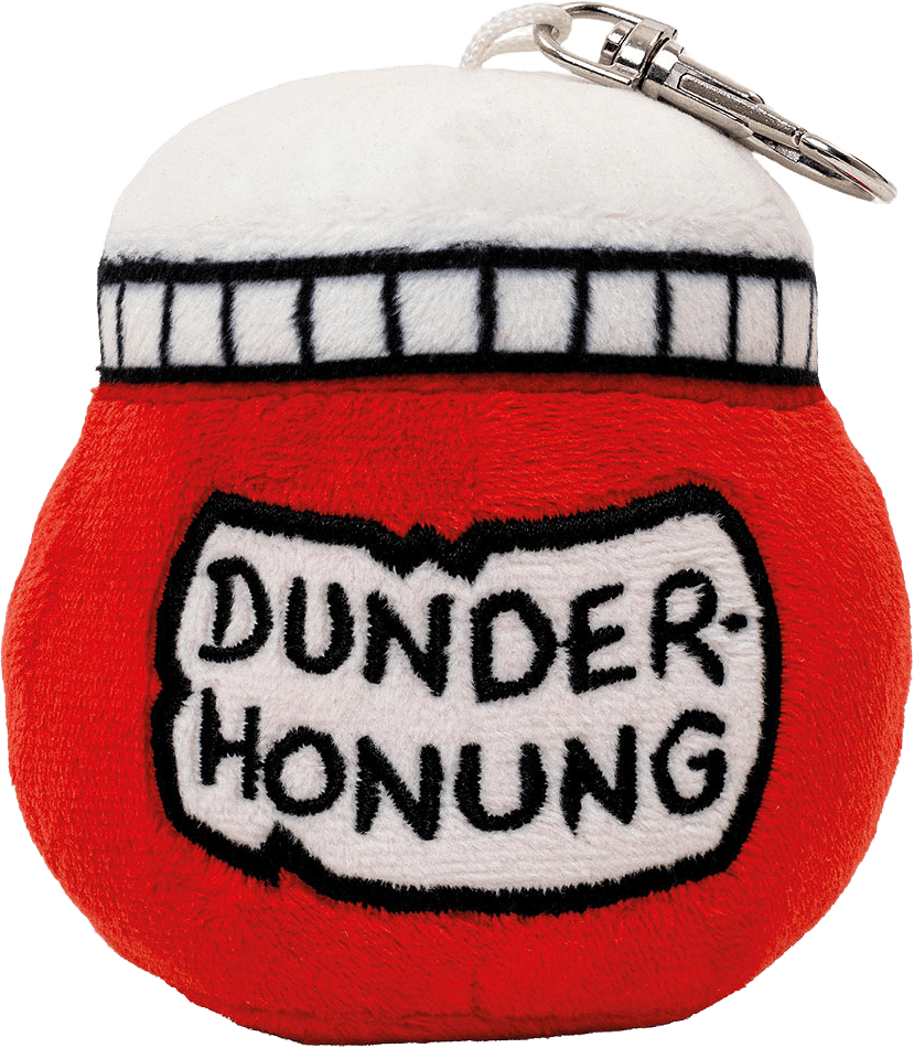 Dunderhonung väskkompis nyckelring, från BAMSE, i färgen Red.