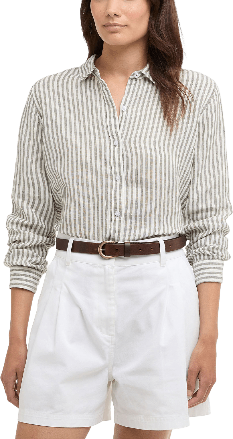 Shirt Marine, från Barbour, i färgen Dusky Khaki Stripe.