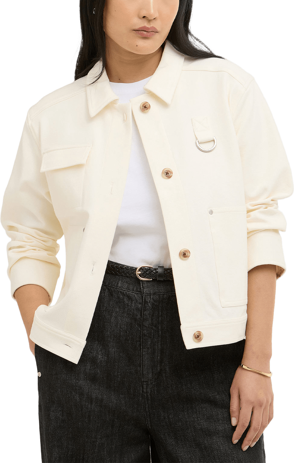 Barbour Kirby Overshir, från Barbour, i färgen Ecru.