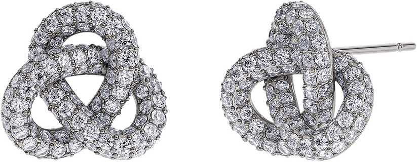 Infinity Knot Sparkle Studs L Steel, från Edblad, i färgen Steel.