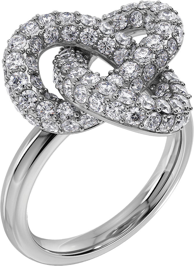 Infinity Knot Sparkle Ring L Steel, från Edblad, i färgen Steel.