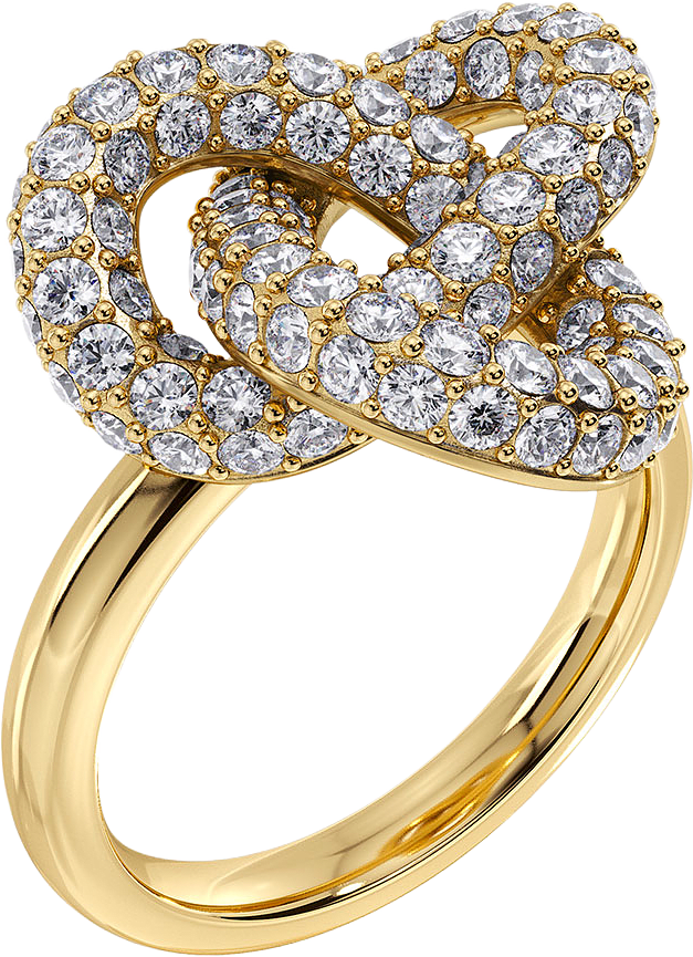 Infinity Knot Sparkle Ring L Gold, från Edblad, i färgen Gold.