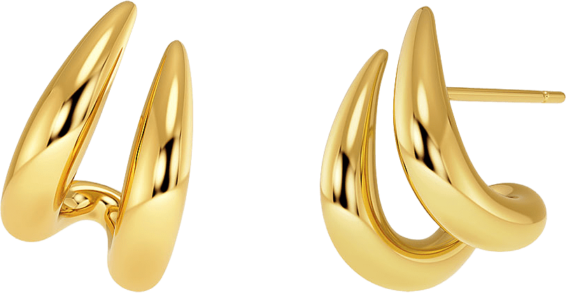 Spire Hoops L Gold, från Edblad, i färgen Gold.