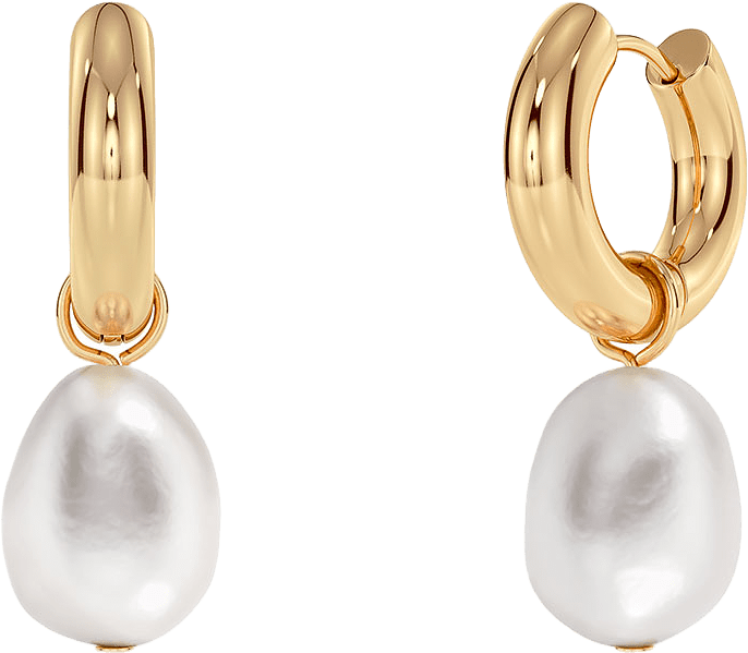 Perla Hoops L Gold, från Edblad, i färgen Gold.