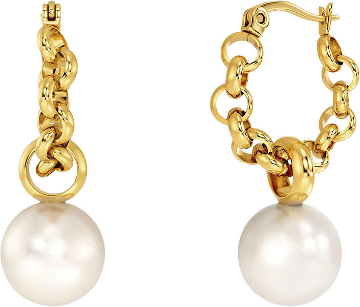 Lexie Hoops Gold, från Edblad, i färgen Gold.