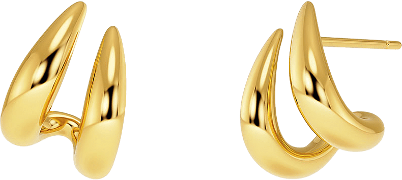 Spire Hoops S Gold, från Edblad, i färgen Gold.