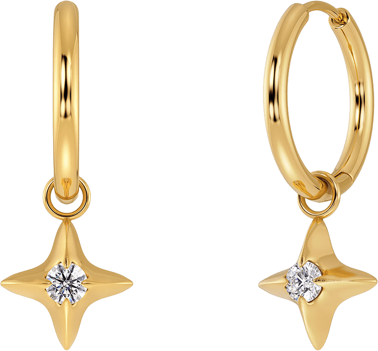 Stellar Hoops Gold, från Edblad, i färgen Gold.
