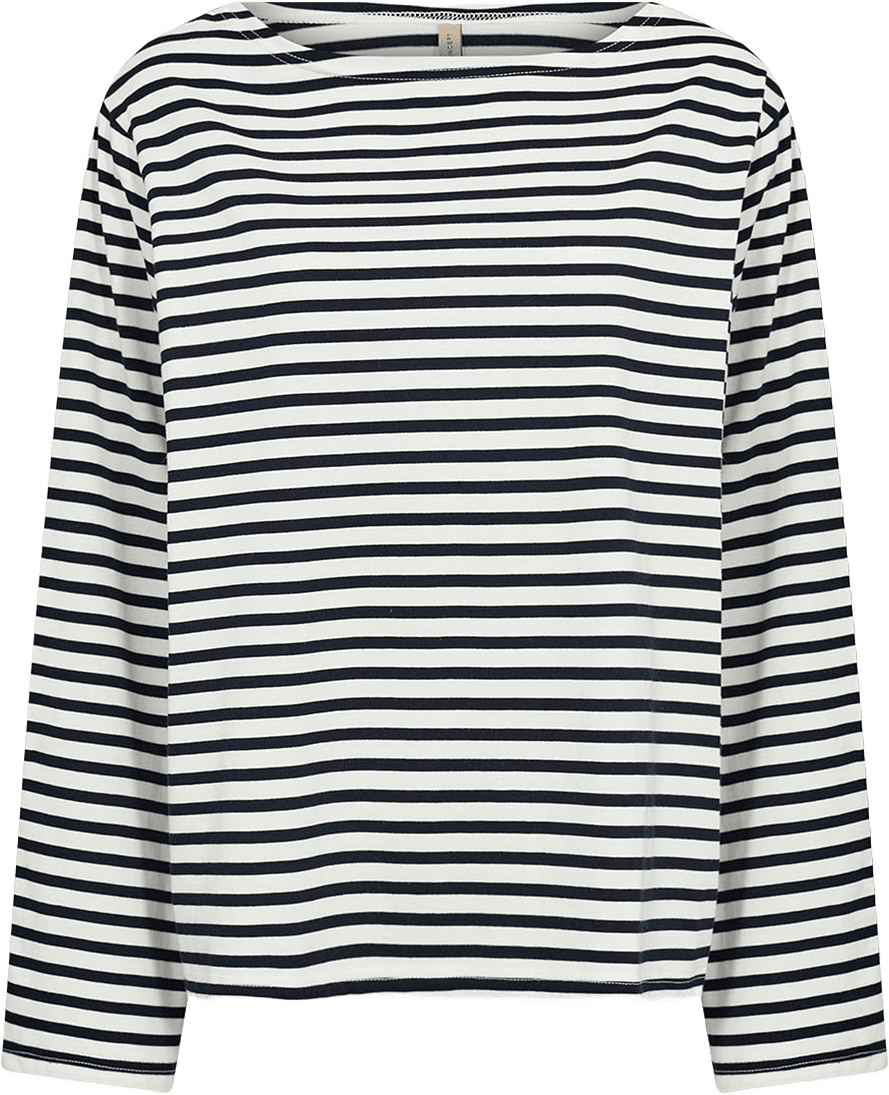 Sc-Bri 1 Blouse, från Soyaconcept, i färgen Navy Combi.