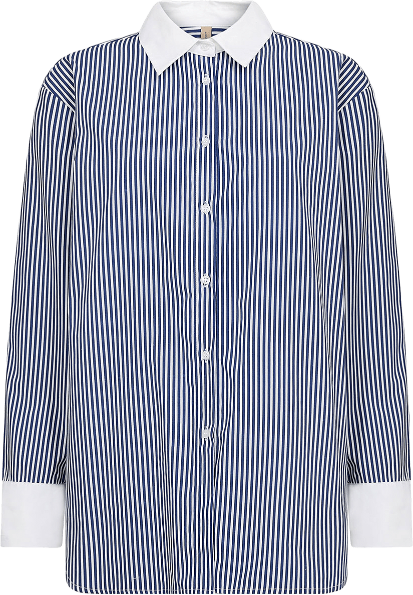 Sc-Belinda 2 Shirt, från Soyaconcept, i färgen Navy Combi.